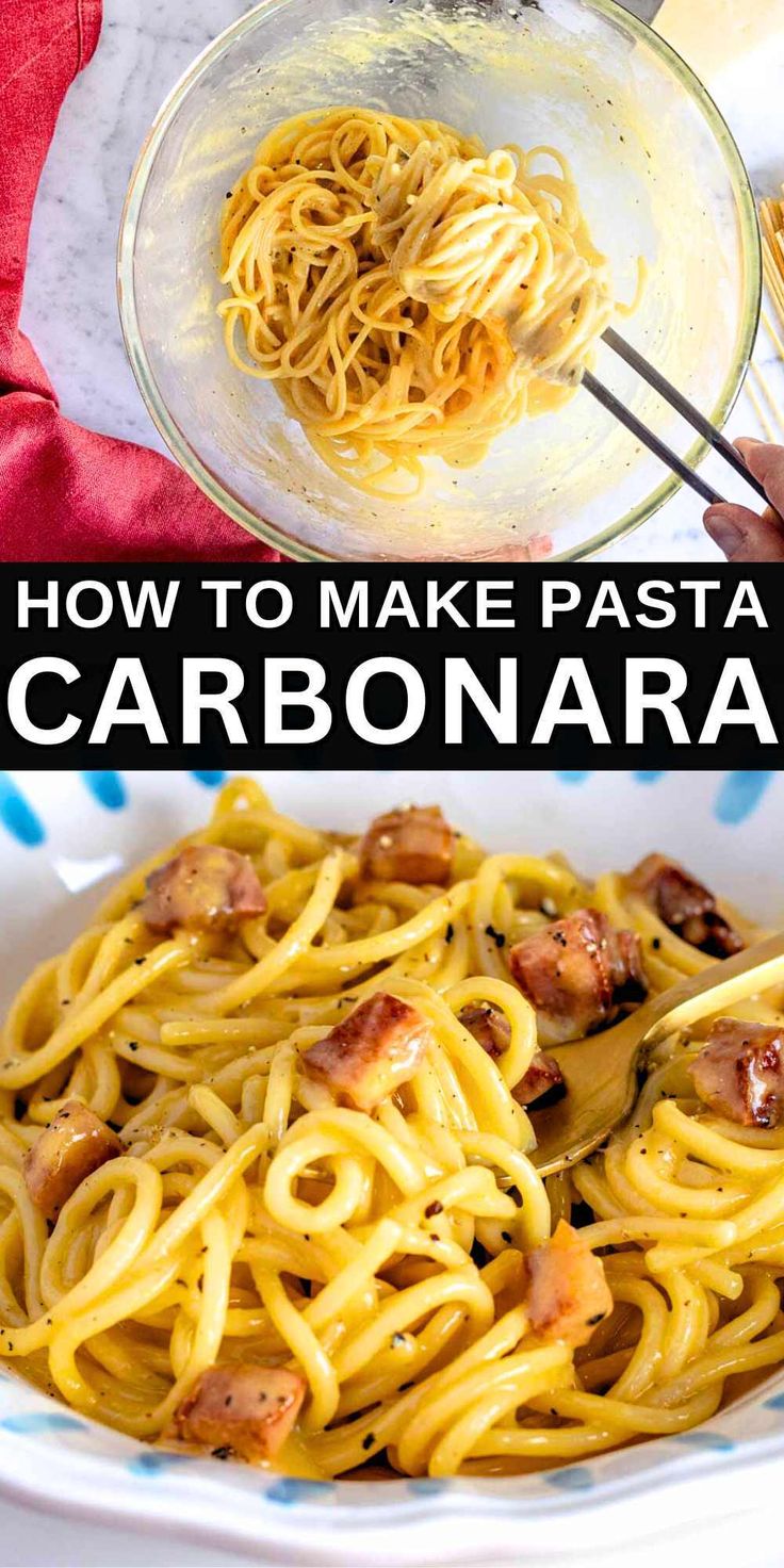 how to make pasta carbonara with bacon