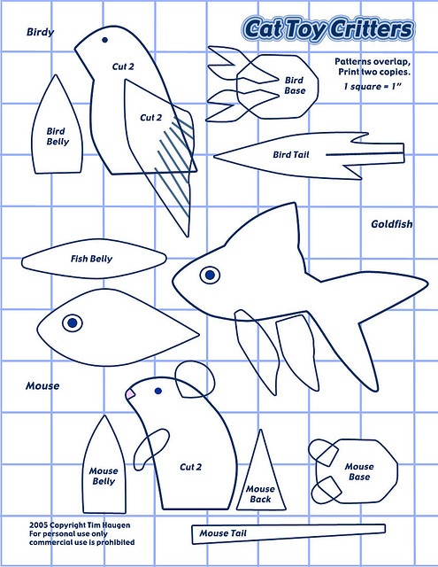 cut out paper fish with instructions to make them