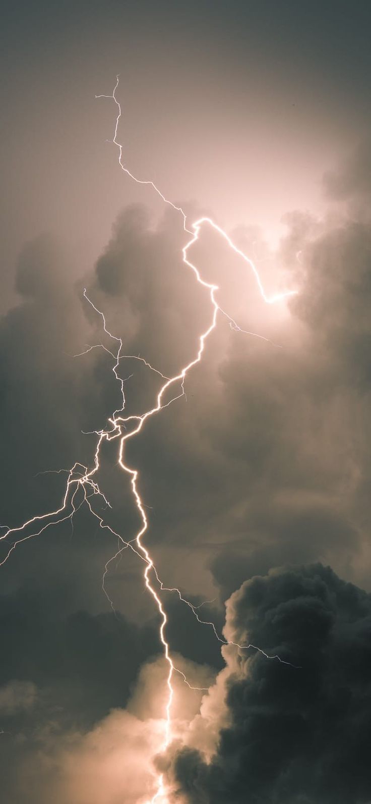 a lightning bolt is seen in the sky