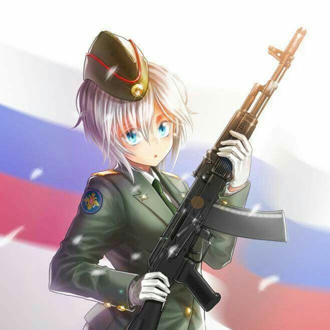 Russian anime girl with AK-74 Soldier Boy Wallpaper, Soviet Anime, Russian Crown, Anime Soldier, Vladimir Makarov, Russian Anime, Skyrim Funny, Soldier Boy, Boy Wallpaper