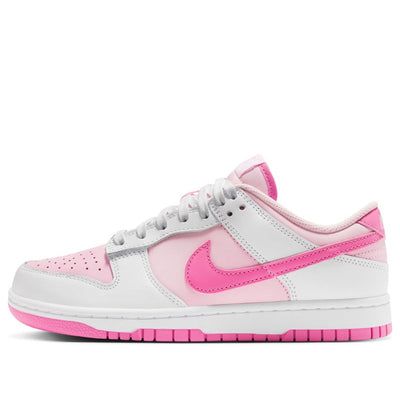 (WMNS) Nike Dunk Low 'Pink Foam' HQ1181-661 Foam Pink Dunks, Nike Shoes Unique, All Nike Shoes Women, Pink And White Off White Shoes, Cheap Cute Sneakers, Shoes Size 5, Pink Birthday Shoes, Pink And White Tennis Shoes, Nike Dunks Low Women