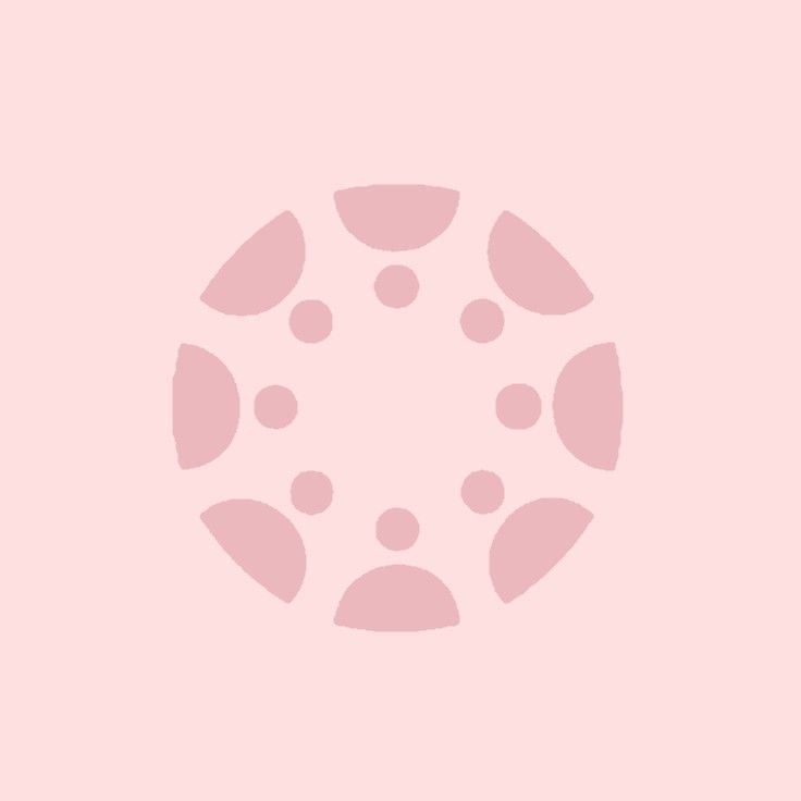 a pink background with dots in the middle