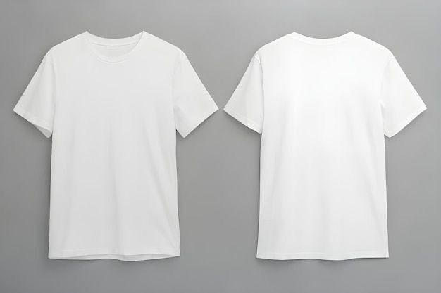 Plain White Tshirt Front And Back, Clothes Mockup Free, Tshirt Mockup Free, Oversized White T Shirt, Plain Black T Shirt, T Shirt Branca, Plain White Shirt, Plain White T Shirt, Plain White Tee