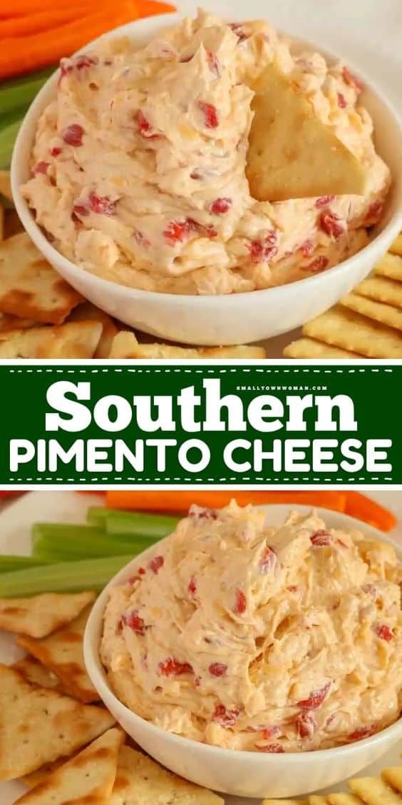 this is an image of southern pimento to cheese dip