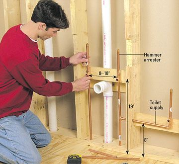 a man is working on the wall in his house