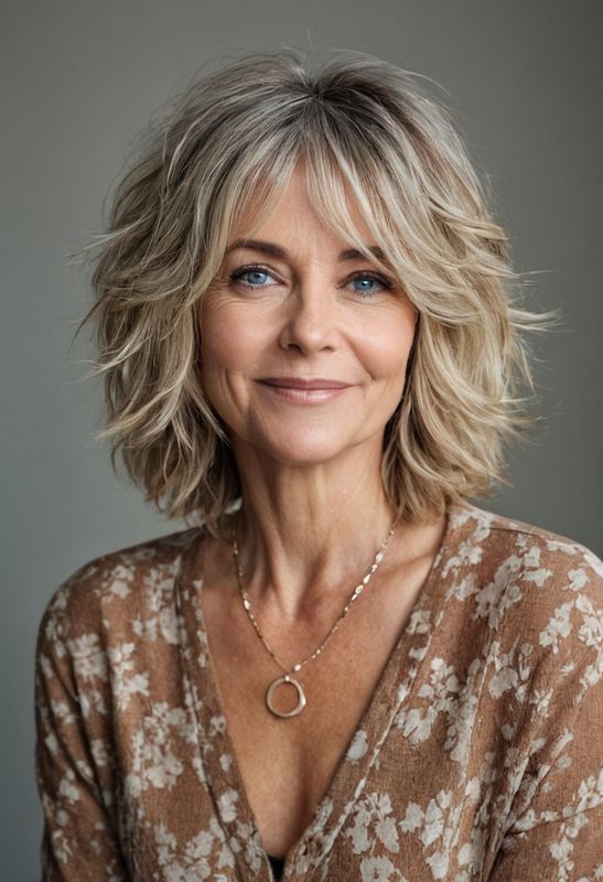 13 Bobbed Hairstyles for Curly Hair - Bobs for Thin Hair: Expert Tips Hairstyles Medium Length 2024, Hairstyles For Full Faces Over 50, Feathered Hairstyles Medium Over 50, Very Layered Hair Medium Over 50, Medium Hairstyles With Bangs, Chic Bob, Haircuts For Medium Length Hair, Bob Cuts, Layered Bobs