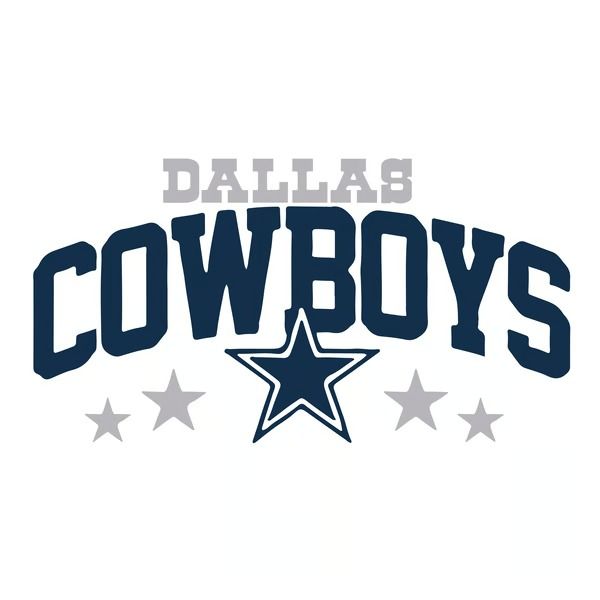 the word cowboys with stars on it