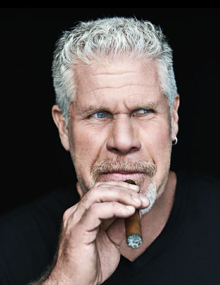 Ron Perlman aka Clay Ron White Comedian, Grey Hair Beard, Ron Perlman Sons Of Anarchy, Ron Perlman, Steve Buscemi, Good Cigars, Cigars And Whiskey, Poses For Men, Hollywood Actor