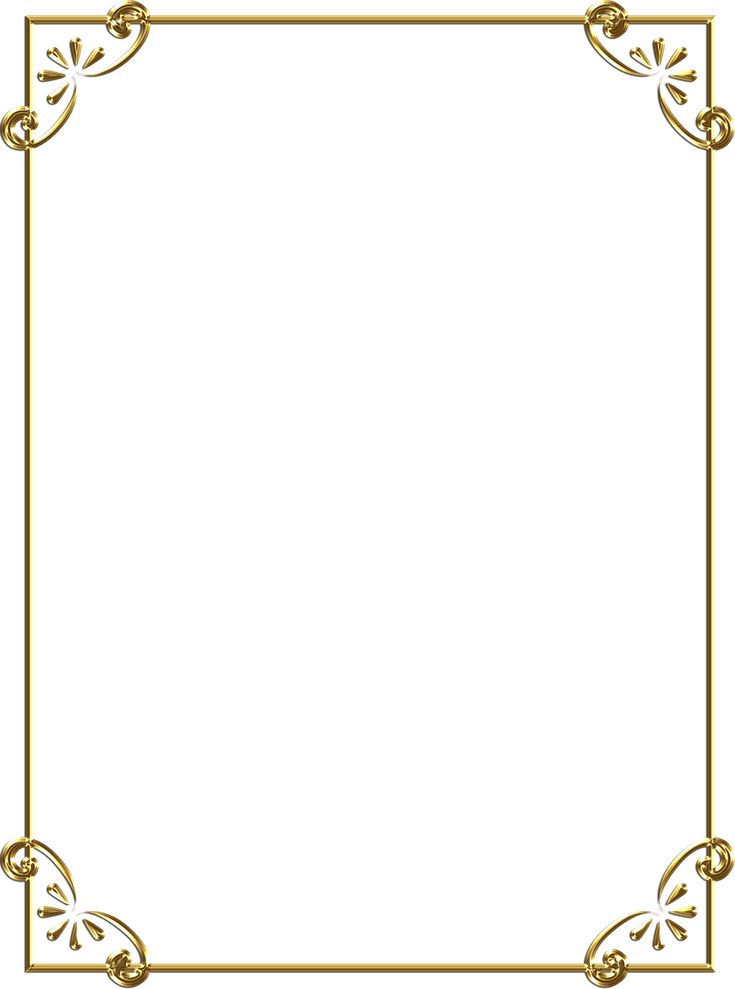 a gold frame with an ornate design