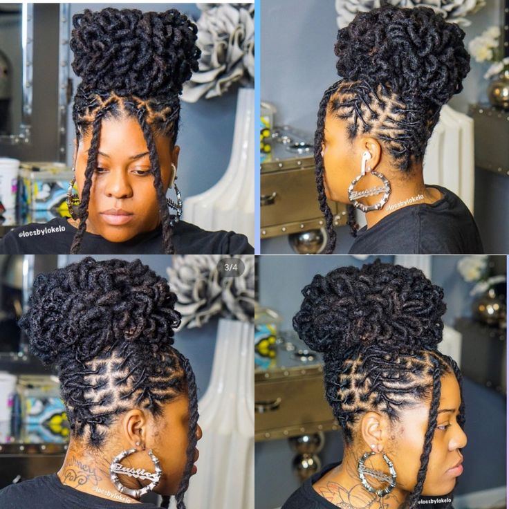 Spiral Loc Styles, Best Dreadlocks Hairstyles For Women, Lic Styles Women, Bra Strap Length Loc Styles, Formal Locs Styles, Crown Dreadlock Styles, Updo For Dreads Black Women, Barrel Twist Loc Bun, Long Dreadlock Styles For Women Updo