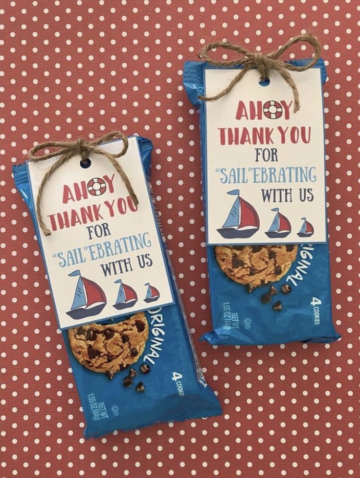 two bags of thank you for sailing with us