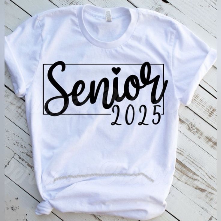 a t - shirt that says senior 2013 on the front and back with black ink