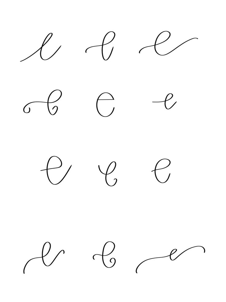 the letters e and f are handwritten in cursive handwriting