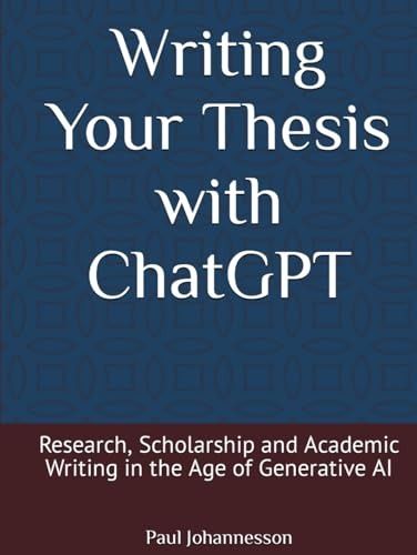 a book cover with the title writing your thesis with chatgtt