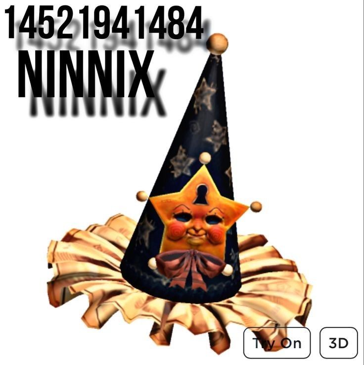 a party hat with a star on it and the words nnnix above it