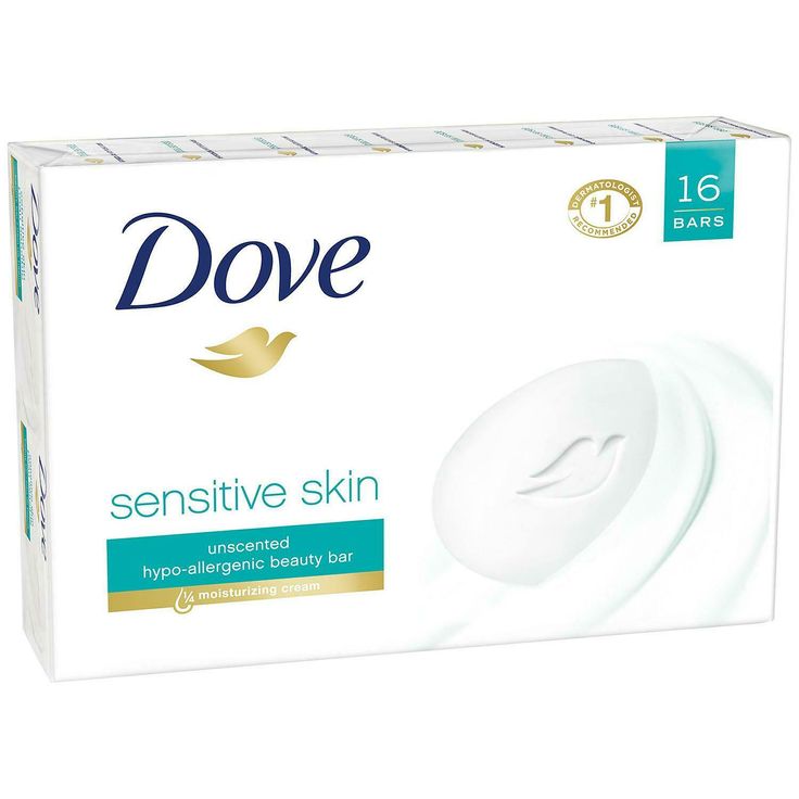 DOVE  SENSITIVE   UNSCENTED,   FRAGRANCE   FREE   WOMEN'S   3.75  OUNCE   MOISTURIZING   BAR   SOAP  (( 16  BARS   OF   SOAP   TOTAL)),   BRAND  NEW (1)    TOTAL   OF   60   OUNCES (2)    UNSCENTED   FOR   SENSITIVE   SKIN (3)    INCLUDES   MOISTURIZING&n Dove Sensitive Skin, Dove Bar Soap, Dove Bar, Dove Beauty Bar, Dove Soap, Skin Bar, Dove Beauty, Dove Body Wash, Gentle Facial Cleanser