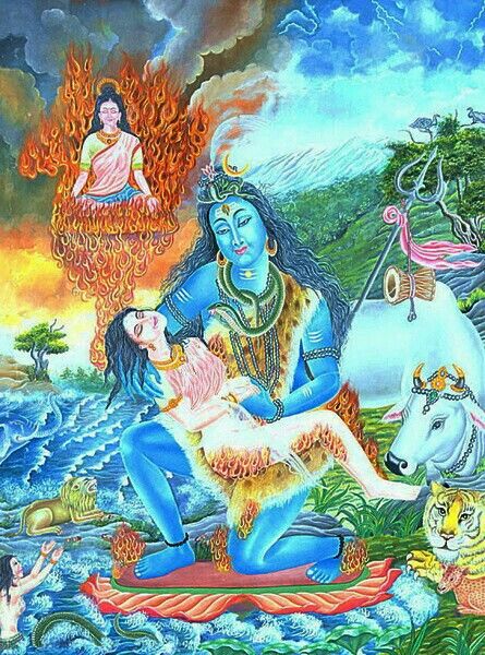 Lord shiva with sati Shiv Sati, Shiva Dancing, Adi Shakti, Lord Shiv, Bhagavata Purana, Saraswati Goddess, Lord Siva, Durga Images, Har Mahadev