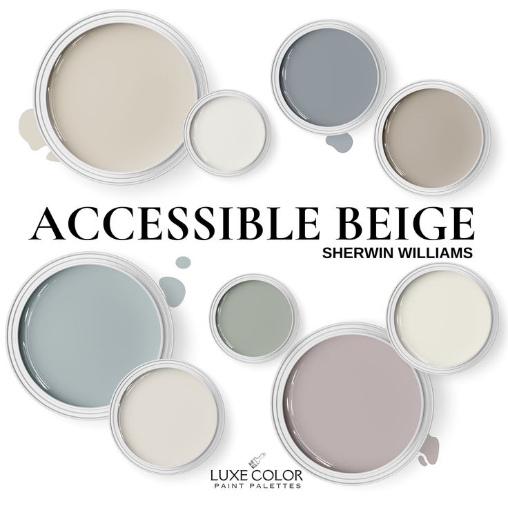 the words accessible beige are shown in different colors