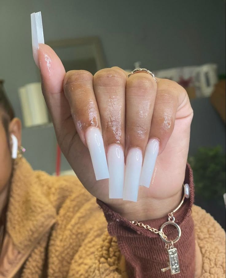 Long Nails Autumn, Nails Acrylic Square Long, Wine Red Nails, Red Nails Acrylic, Nails Acrylic Square, Green Acrylic Nails, Solid Color Nails, Acrylic Toe Nails, White Acrylic Nails