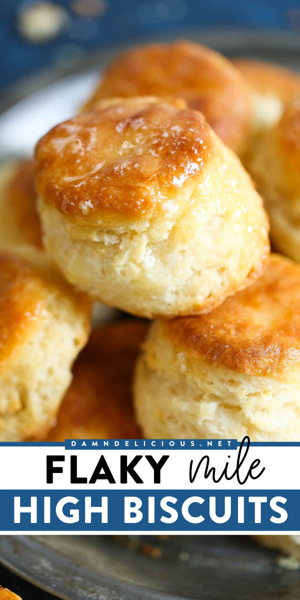 These Flaky Mile High Biscuits
 are truly the BEST! Extra tall with the perfect texture and flavor, these homemade biscuits are a Christmas dinner recipe you don't want to miss. Put them on your Thanksgiving side dish ideas first! Mile High Biscuits, Homemade Biscuit Recipe, Best Biscuits, Homemade Biscuit, Flaky Biscuits, Thanksgiving Side, Homemade Biscuits, Dinner Meals, Easy Bread Recipes