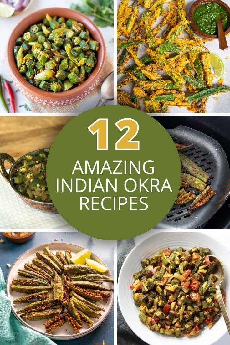 Indian Okra Recipes, Indian Cauliflower Recipes, Indian Eggplant Recipes, Indian Okra, Crispy Okra, Okra Curry, Healthy Vegetarian Lunch, Vegan Indian Recipes, Okra Recipes