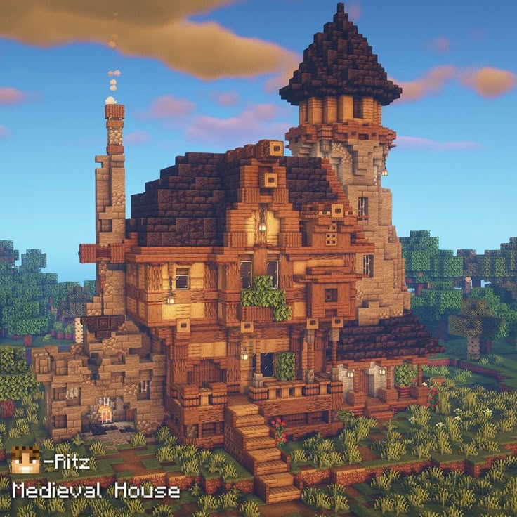 the medieval house in minecraft