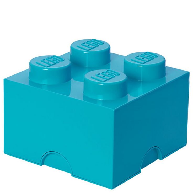 a blue lego block with four small blocks