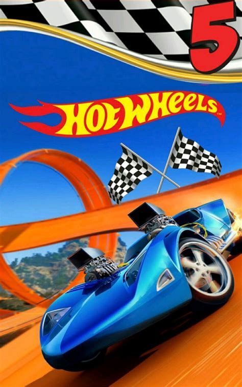 an image of a racing game with the number five on it's front wheel