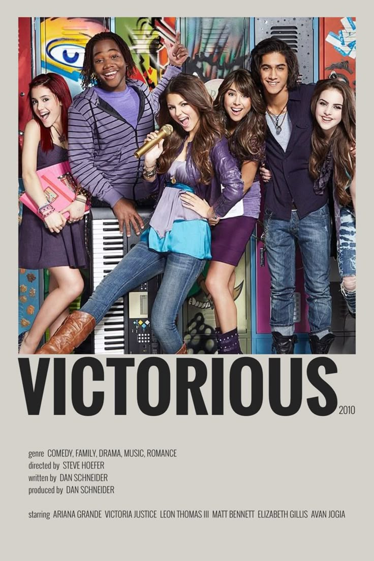 the poster for victorious starring actors