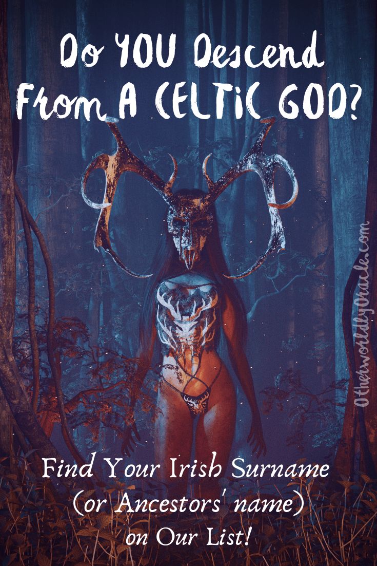 an advertisement for celtic music with the words do you descend from a celtic god?