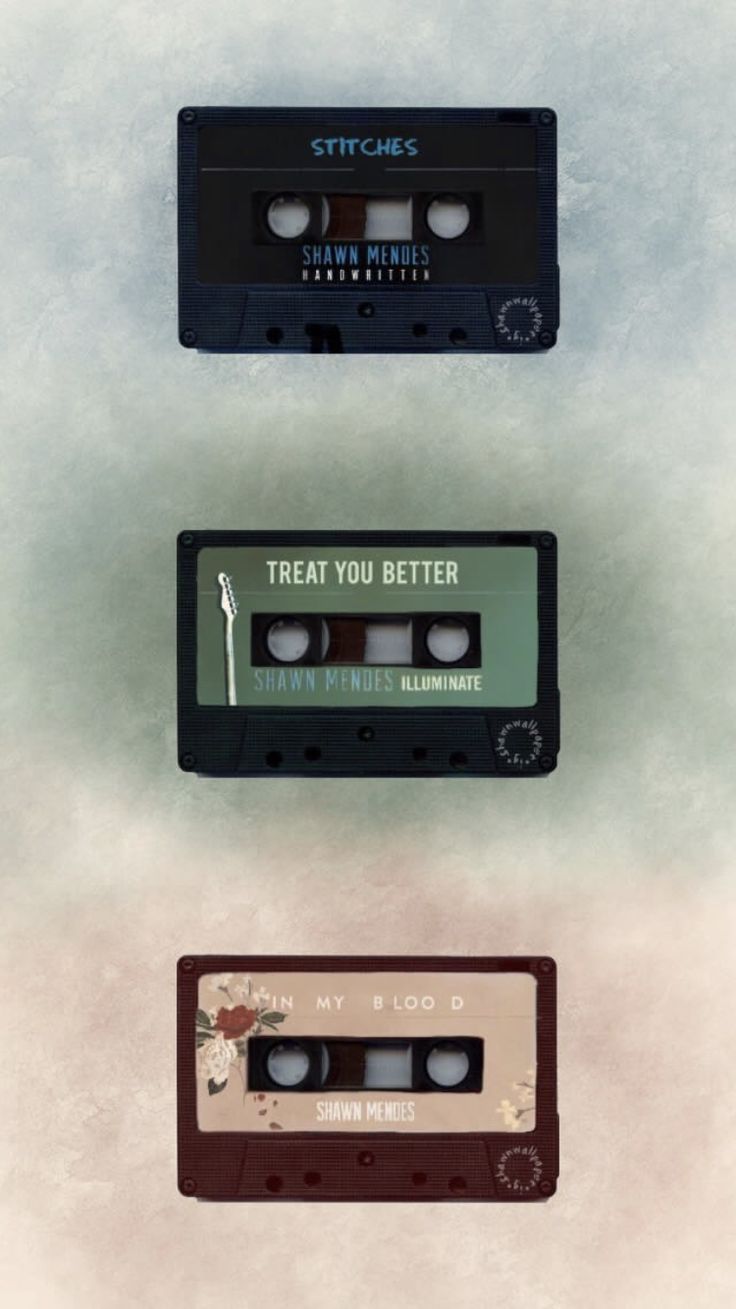 three cassette tapes with the words treat you better on them