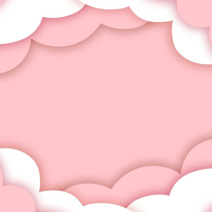 a pink and white background with clouds