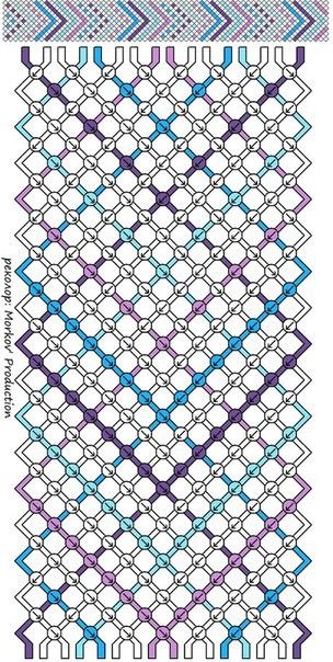 an image of a knitted pattern with different colors