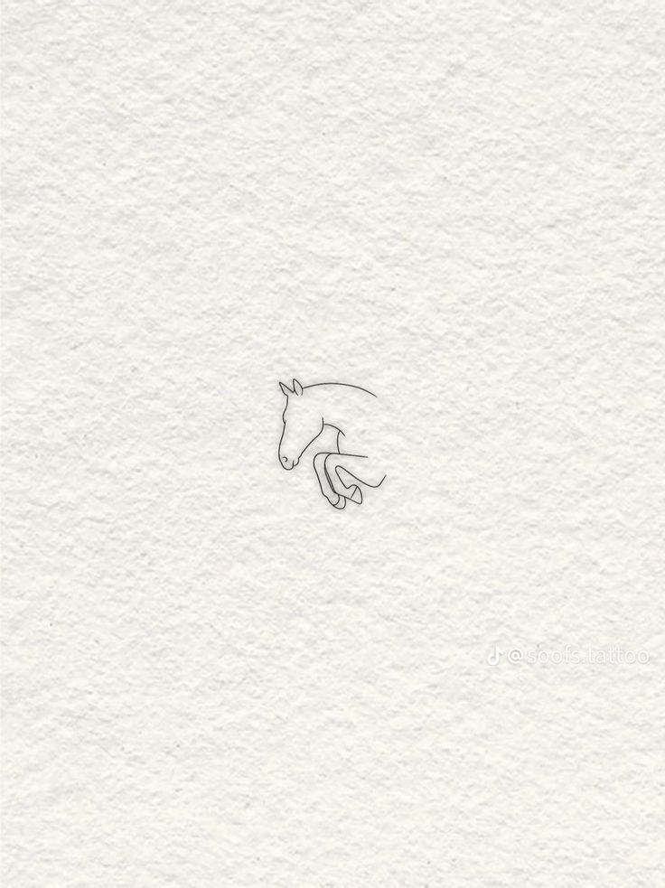 a drawing of a horse's head on white paper