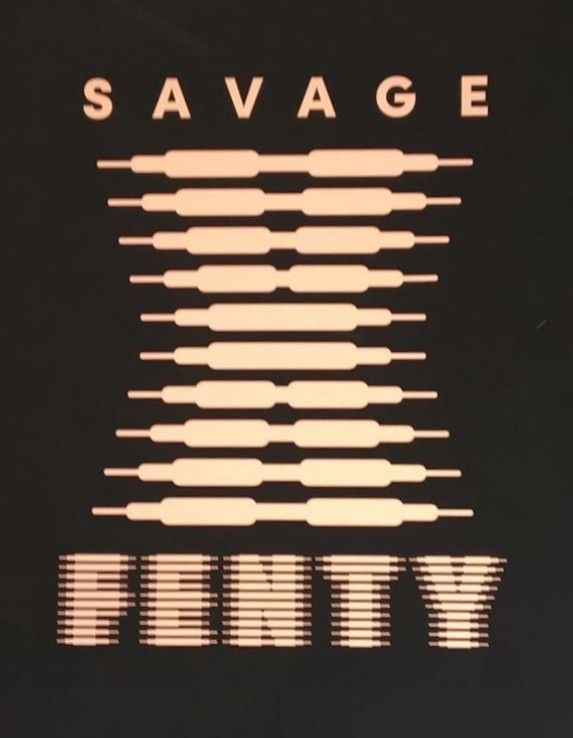 the words savage written in white on a black background