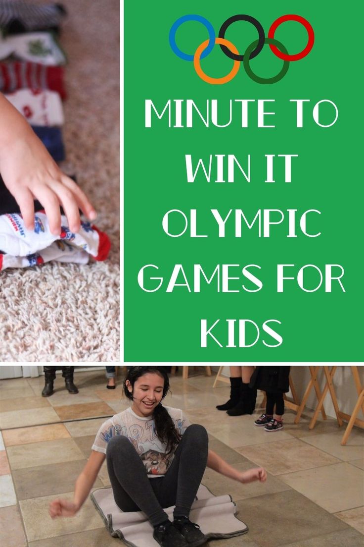 Minute to Win It Olympic Games for Kids - Peachy Party Winter Games Birthday Party, Church Olympic Games, Kids Olympic Games Activities, Minute To Win It Sports Games, Olympic Themed Games For Kids, School Olympics Games, Olympic Themed Party Games, At Home Olympic Games For Adults, Olympic Theme Activities For Kids