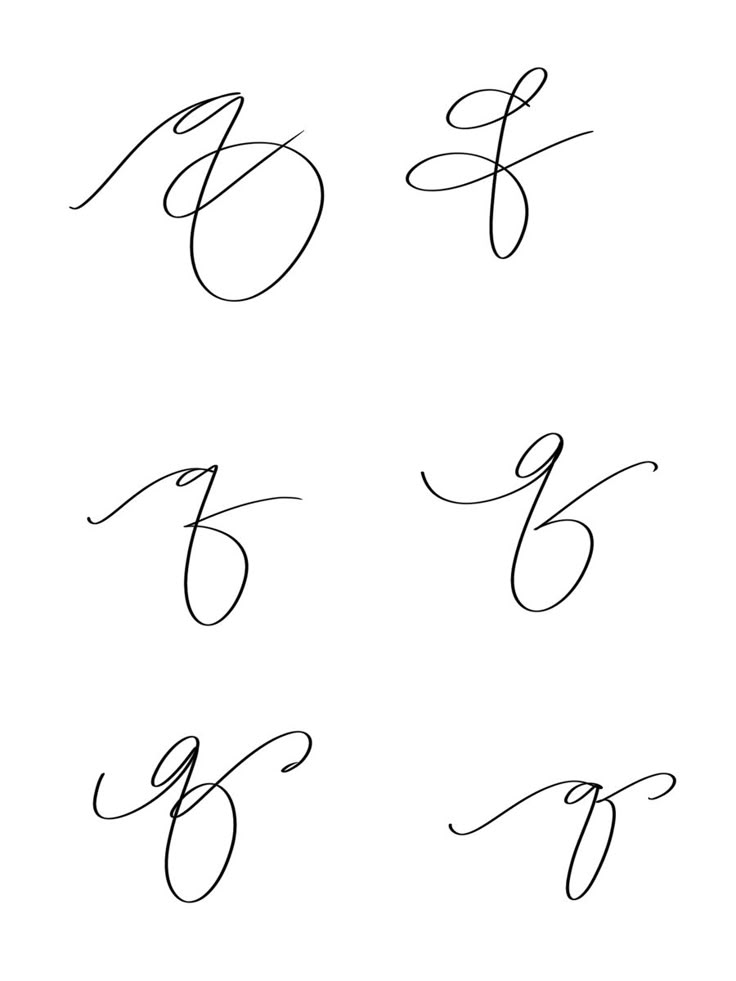 the letter f in cursive handwriting is shown with different font styles and letters