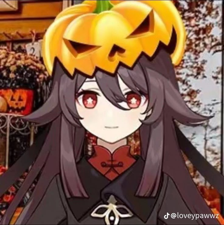 Pumpkin hat hu tao Hu Tao Halloween, Genshin Halloween Pfp, Pfp Simple, Genshin Halloween, Pumpkin Hats, Halloween Pfps, Trio Pfp, Halloween Pfp, Genshin Pfps