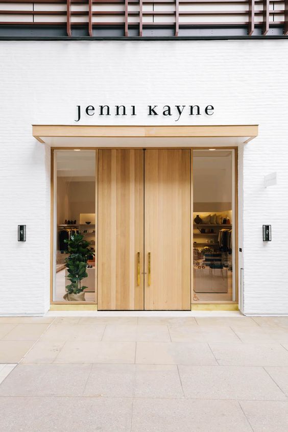 the front entrance to jenny kayne's new store, which opened in 2012