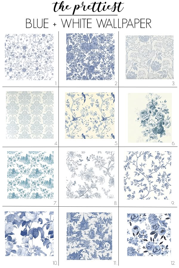 blue and white wallpapers with the words, the prettiest blue and white wallpaper