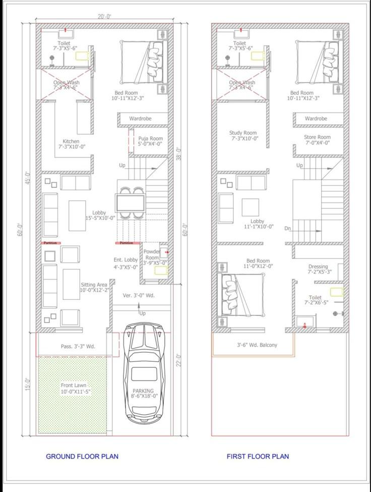 two story house plans with the first floor plan