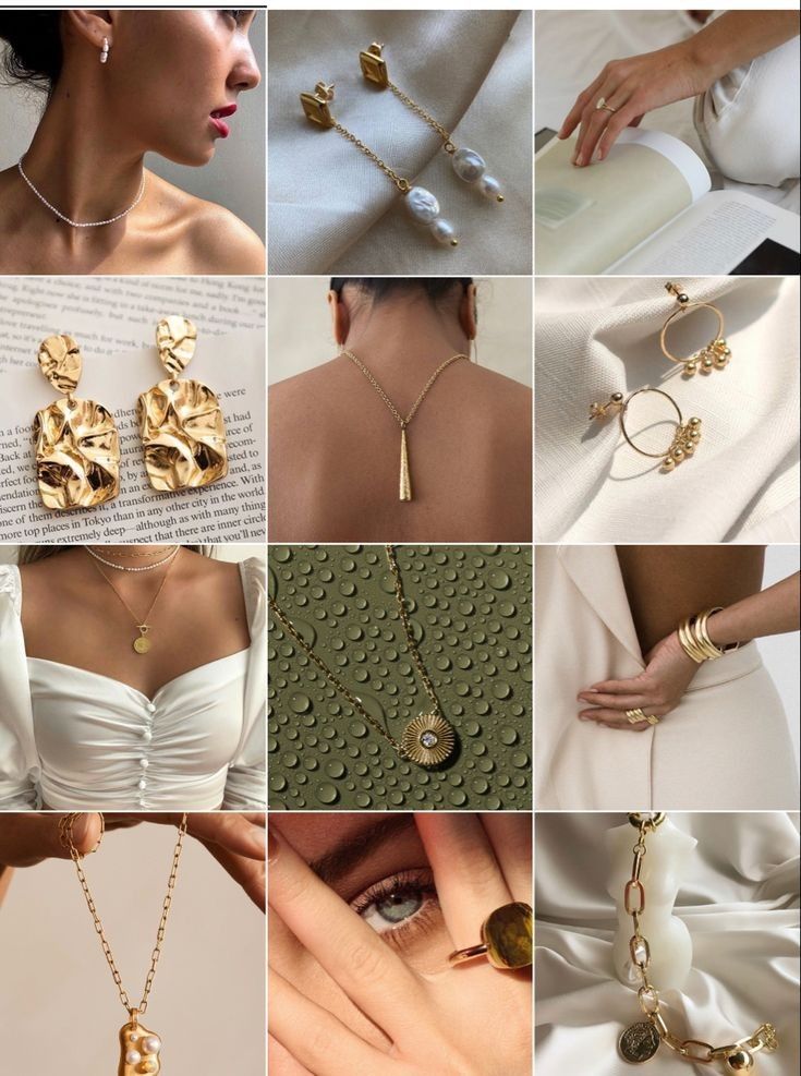 Jewellery Instagram Layout, Creative Jewelry Photography Inspiration, Jewelry Instagram Feed Ideas, Social Media Feed Design, Moodboard Jewelry, Aesthetic Jewelry Photography, Jewelry Social Media, Yoga Watercolor, Cosmetics Branding