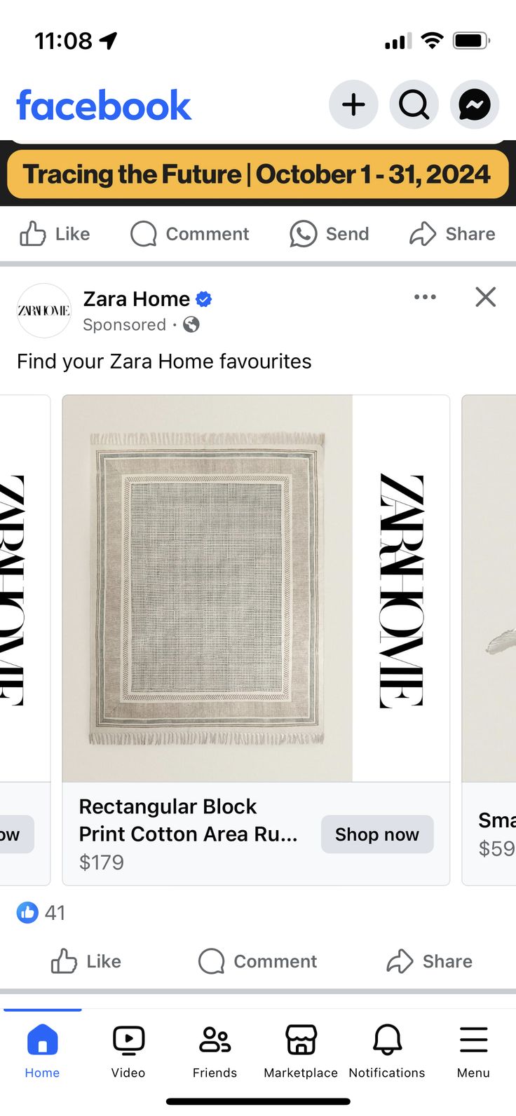 the facebook page is displayed with pictures and captions for different items to sell on it