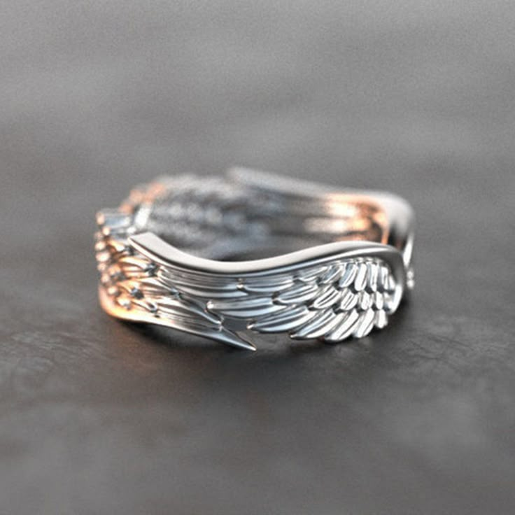 "Angel Wings Vintage Carved Beautiful Silver Ring For Women, Indn8372 Ring Size: 6 Material: Silver Plated Brass Attractive Packaging Other Available Ring Size: 6, 7, 8, 9 Message Me For Bundle Buying. 100% Brand New Thank You!"