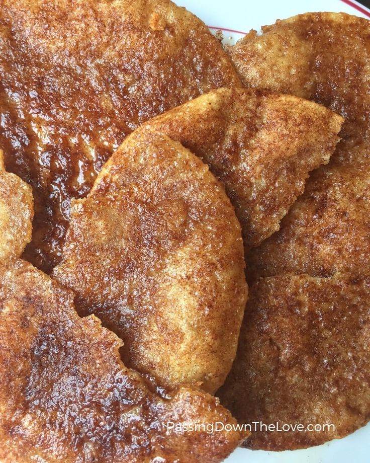 some fried food is on a white plate