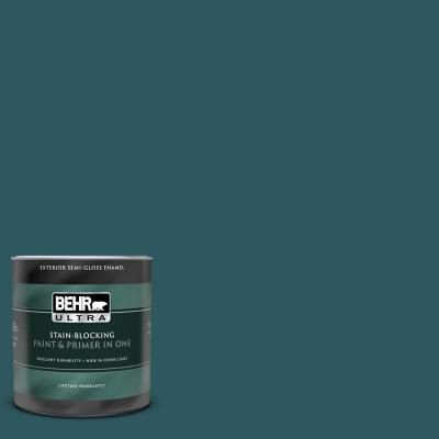 the behr paint is light blue and has a white base