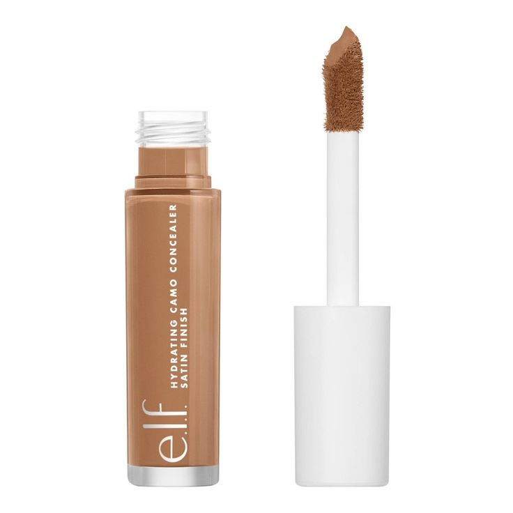 Camouflage those pesky spots and under-eye circles with e.l.f.’s Hydrating Camo Concealer. A full-coverage, hydrating, longwearing concealer featuring a large doe foot applicator to conceal, correct, contour and highlight for flawless skin. The highly pigmented formula is lightweight with a satin finish that won't settle into fine lines or creases. Ideal for all skin types, but great for dry skin! Proud to be 100% vegan and cruelty-free, worldwide. Because kindness is chic. Hydrating Camo Concealer, Elf Concealer, Maybelline Instant Age Rewind, E.l.f. Cosmetics, How To Apply Concealer, Best Concealer, Full Coverage Concealer, Elf Cosmetics, Liquid Concealer