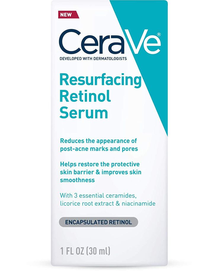 CeraVe Retinol Serum for Post-Acne Marks and Skin Texture | Pore Refining, Resur #CeraVe Cerave Retinol Serum, Cerave Retinol, Cerave Resurfacing Retinol Serum, Resurfacing Retinol Serum, Realistic Wishlist, Cerave Skincare, Nose Pores, Post Inflammatory Hyperpigmentation, Post Acne Marks