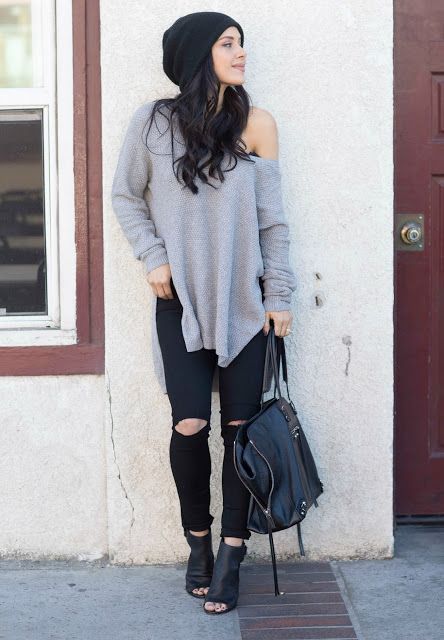 Bonnet Outfit, Oversized Beanie, Andee Layne, Beanie Outfit, Boots Outfit Ankle, Beanie Style, Style Steal, Outfits Casual, Mode Inspiration