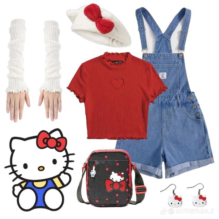 Hello Kitty Halloween Costume, Hello Kitty Outfit, Hello Kitty Costume, Sanrio Outfits, Kitty Outfit, Halloween Costumes 2022, Kitty Clothes, Clever Halloween Costumes, Pretty Halloween Costumes